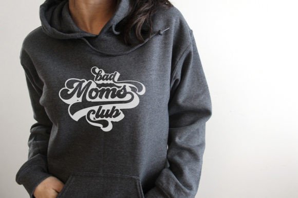 Bad Moms Club SVG PNG Retro Funny Mom: A Playful Graphic Design Asset for Local Branding