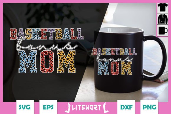 Basketball Bonus Mom SVG: A Versatile Graphic Design Asset for Crafts and Branding