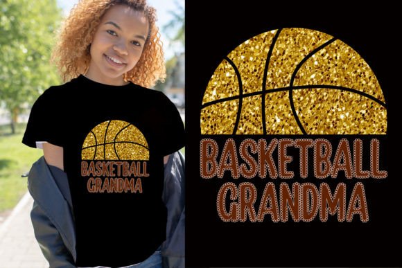 Basketball Grandma Glitter Valentine SVG: A Playful Graphic Design Asset for T-Shirt Designs