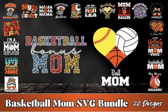Basketball Mom SVG Bundle for Crafts and Graphics