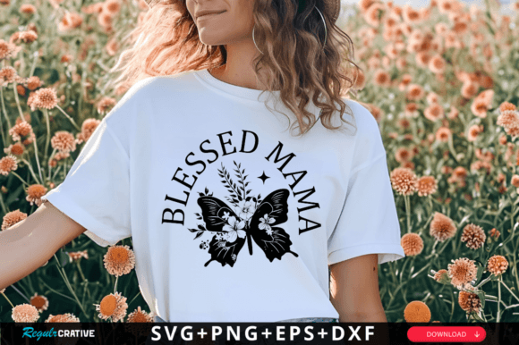 Blessed Mama Svg Design: A Versatile Graphic for Local Business Branding
