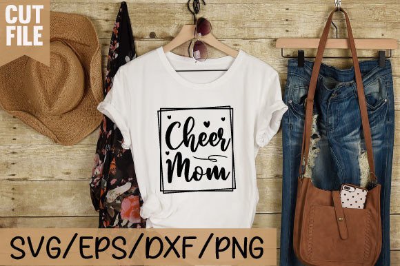 CHEER MOM SVG: A Versatile Graphic Design Asset for T-Shirt Projects