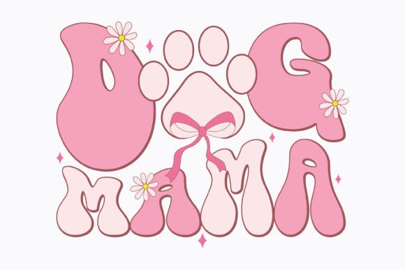 Coquette Dog Mama Mom Svg Png Pink: A Versatile Graphic for Crafts and Branding