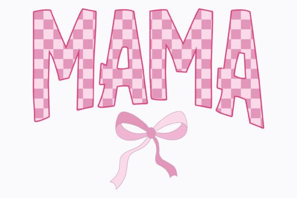 Coquette Mama Girly Mom Graphics for Crafts and Print Projects