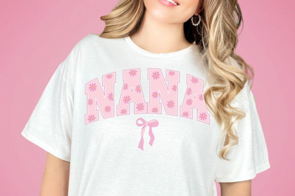 Coquette Nana Mama Mom Svg Png Flowers: A Versatile Graphic Design Asset for Crafts and Local Branding