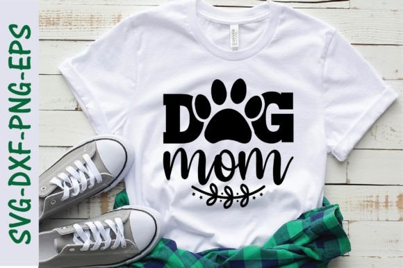 Dog Mom SVG Graphic Design Asset for T-Shirt and Content Creators