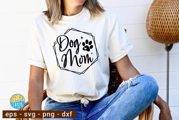 Dog Mom Svg Tshirt: A Heartfelt Design for Real Projects