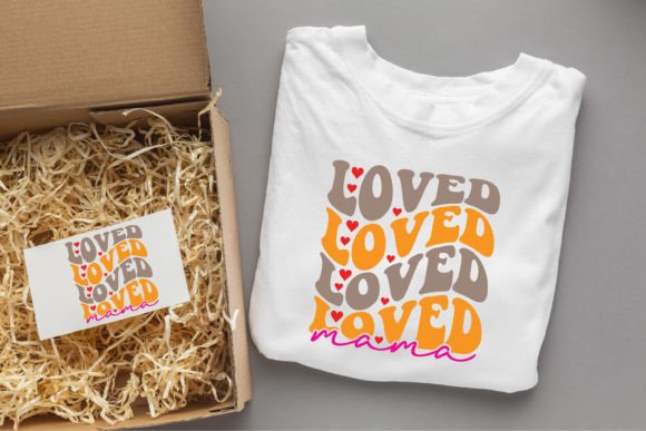 Loved Mama Mom SVG Design: A Versatile Graphic for T-Shirt and Branding Projects