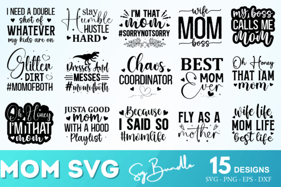 Mom SVG Bundle Review: A Mother’s Day Graphic Asset for Crafts and Commercial Use