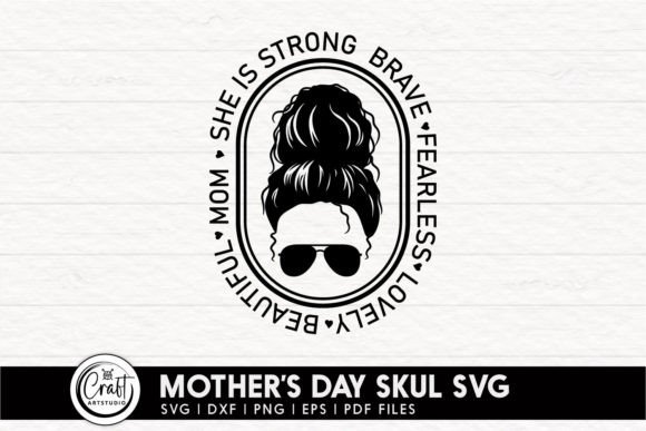 Mother's Day SVG - Messy Bun Mom: A Versatile Graphic for Craft Creators
