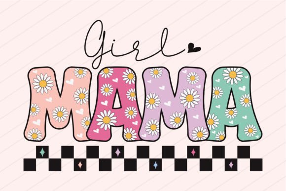 Mothers Day Girl Mama Mom Svg Png Flower for Blog Graphics and Crafts