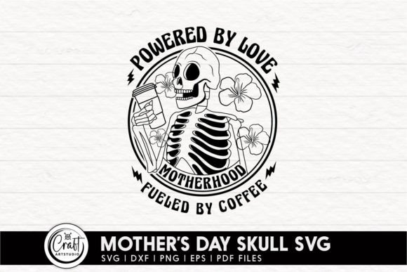 Mothers Day Skull Skeleton SVG - A Festive Graphic Design Asset for Crafts