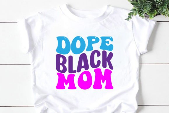 Retro Dope Black Mom SVG: A Versatile Graphic Design Asset for T-Shirt Designs