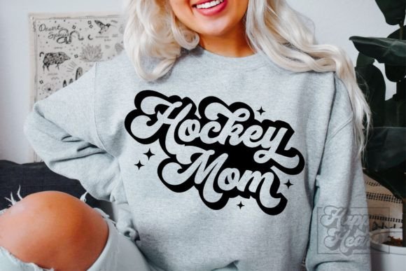 Retro Hockey Mom SVG – A Versatile Graphic Design Asset for Crafts and Branding