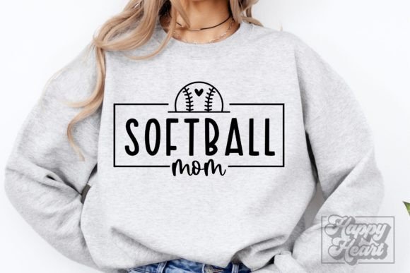 Softball Mom SVG - Baseball Mama PNG: A Vibrant Graphic Design Asset for Crafts and Local Businesses