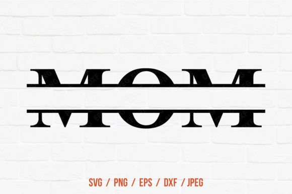 Split Mom Svg, Mother’s Day: A Versatile Graphic for Crafts and Branding